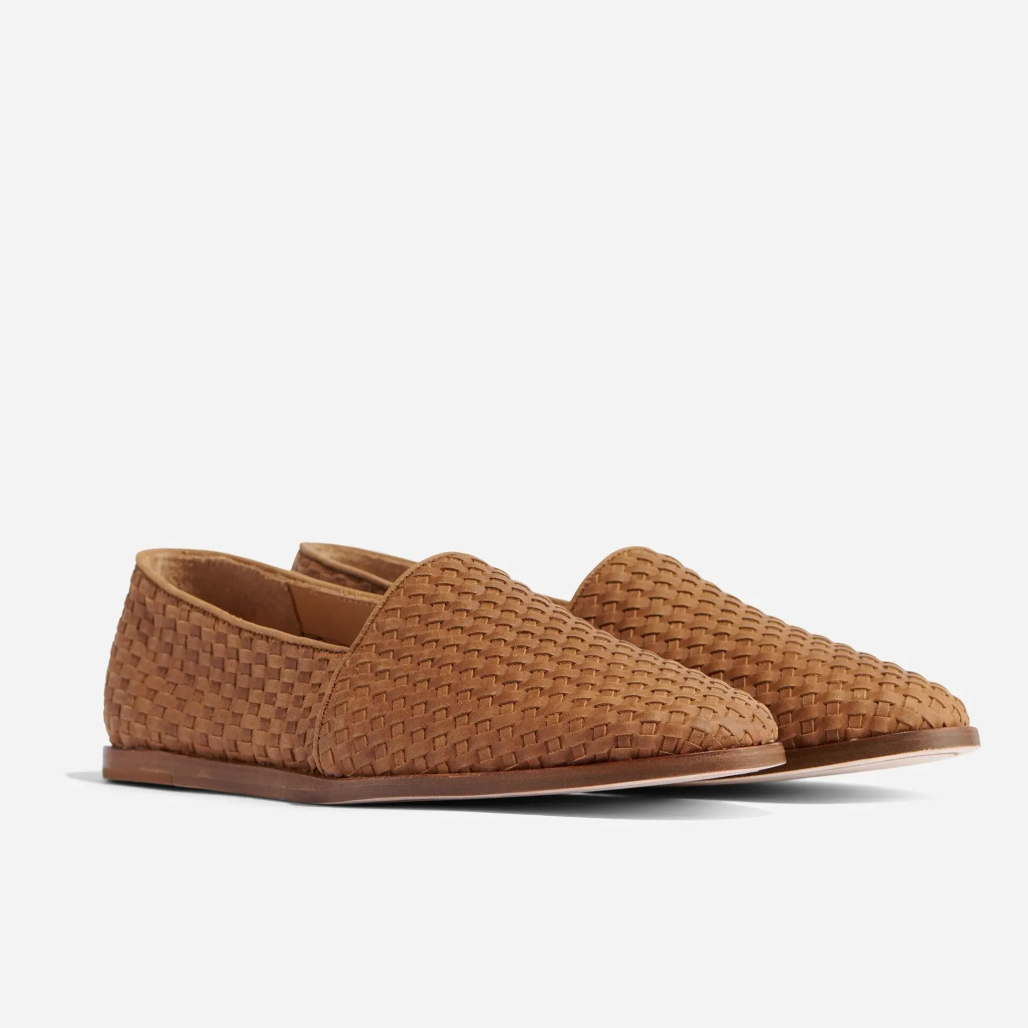 Nisolo Oxfords & Loafers-Alejandro Woven Slip On Woven Tobacco