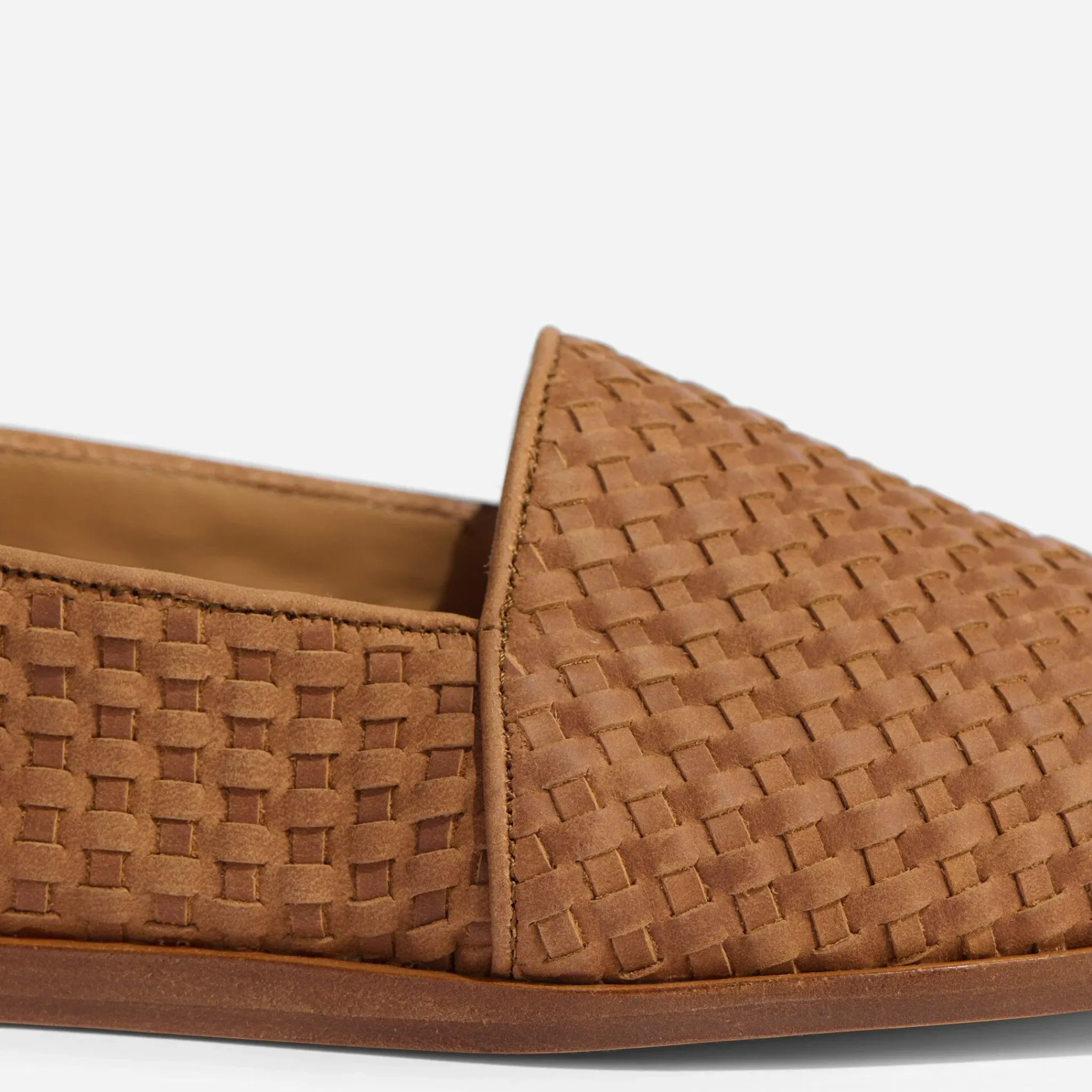 Nisolo Oxfords & Loafers-Alejandro Woven Slip On Woven Tobacco