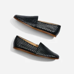 Nisolo Oxfords & Loafers-Alejandro Woven Slip On Woven Black