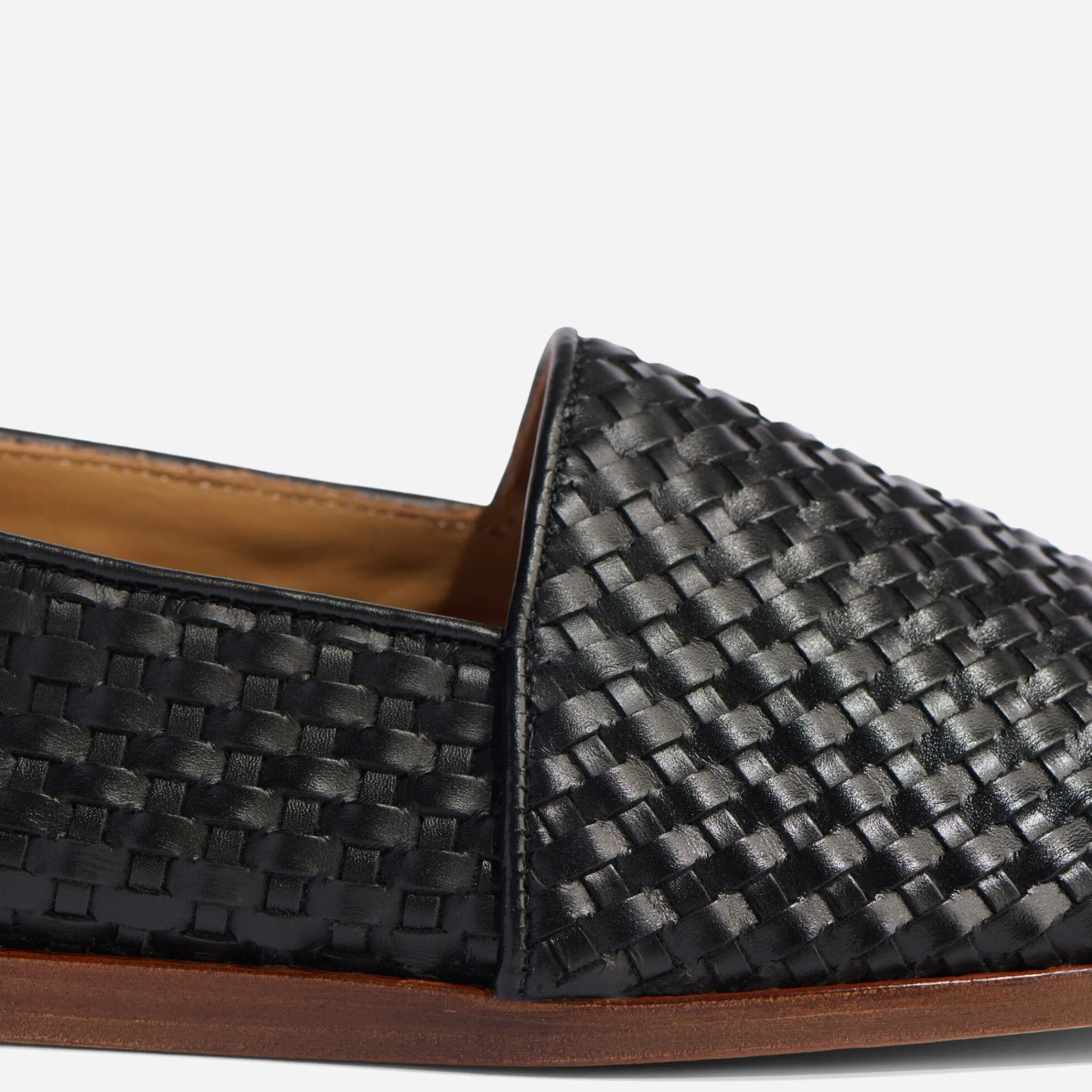 Nisolo Oxfords & Loafers-Alejandro Woven Slip On Woven Black