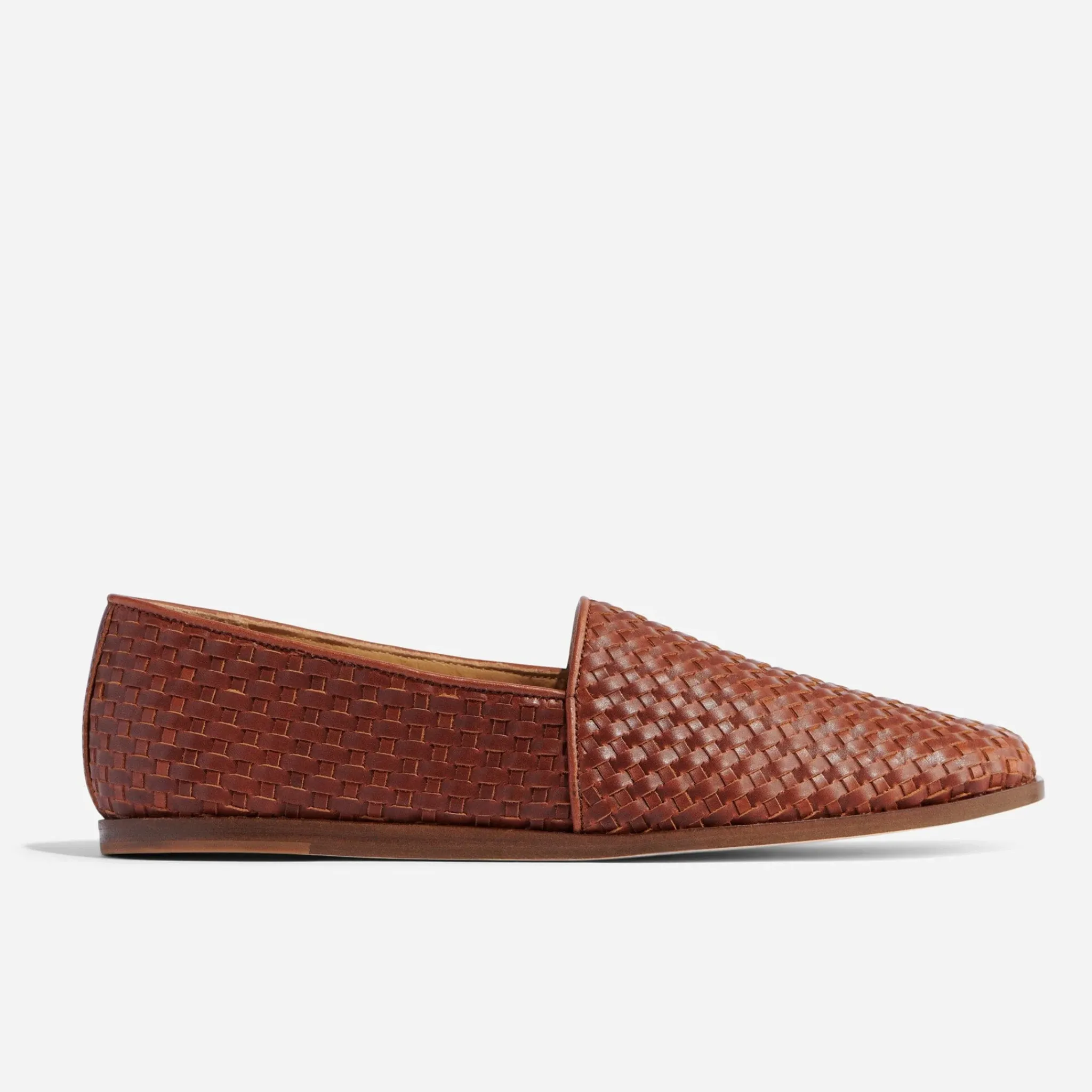 Nisolo Oxfords & Loafers-Alejandro Woven Slip On Woven Brandy