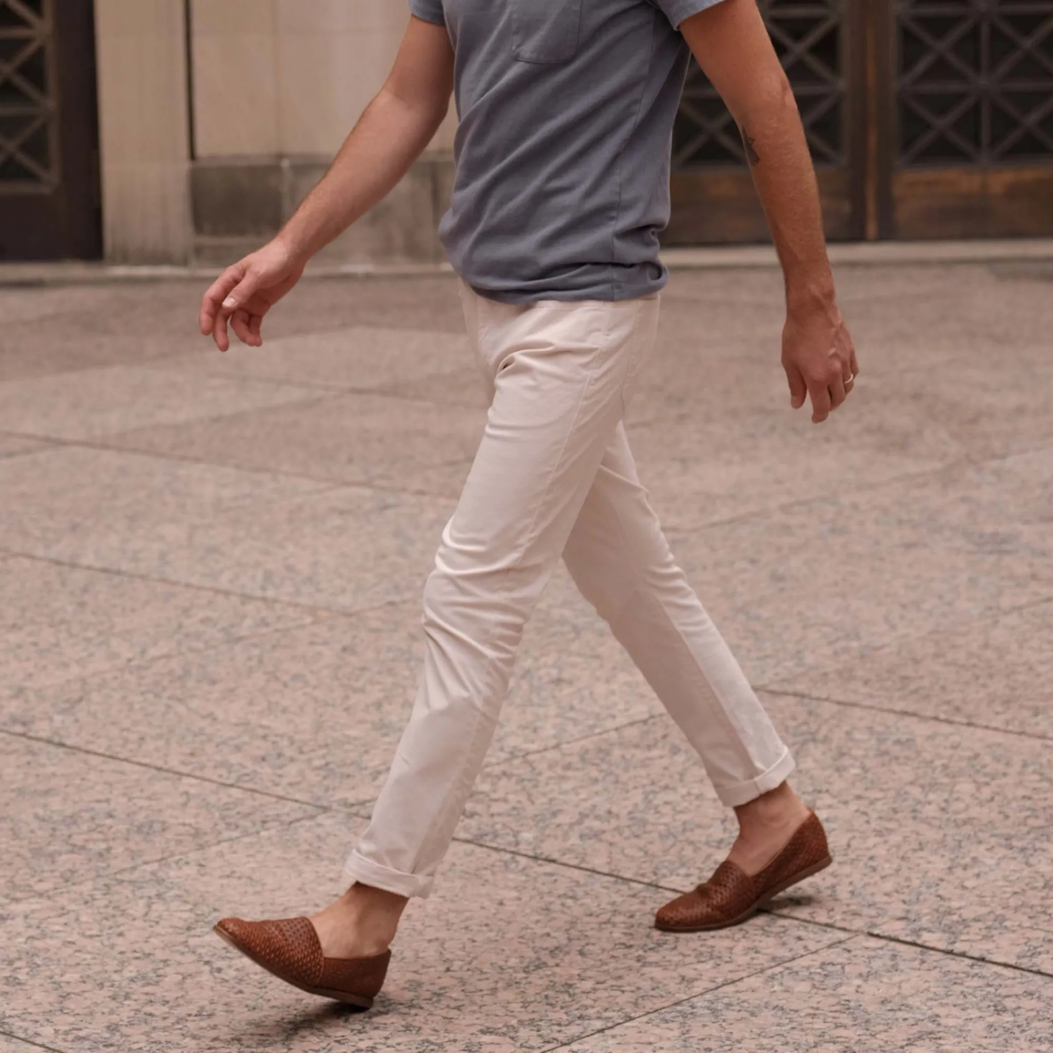 Nisolo Oxfords & Loafers-Alejandro Woven Slip On Woven Brandy