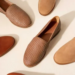 Nisolo Oxfords & Loafers-Alejandro Woven Slip On Woven Brown