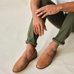 Nisolo Sandals & Slip Ons-Alejandro Woven Slip On Woven Brown