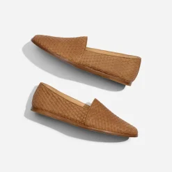 Nisolo Sandals & Slip Ons-Alejandro Woven Slip On Woven Tobacco