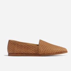 Nisolo Sandals & Slip Ons-Alejandro Woven Slip On Woven Tobacco