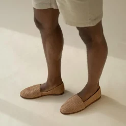 Nisolo Sandals & Slip Ons-Alejandro Woven Slip On Woven Almond