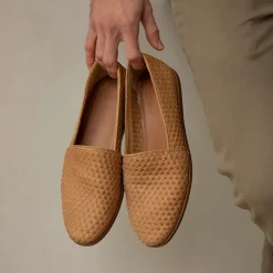 Nisolo Sandals & Slip Ons-Alejandro Woven Slip On Woven Almond