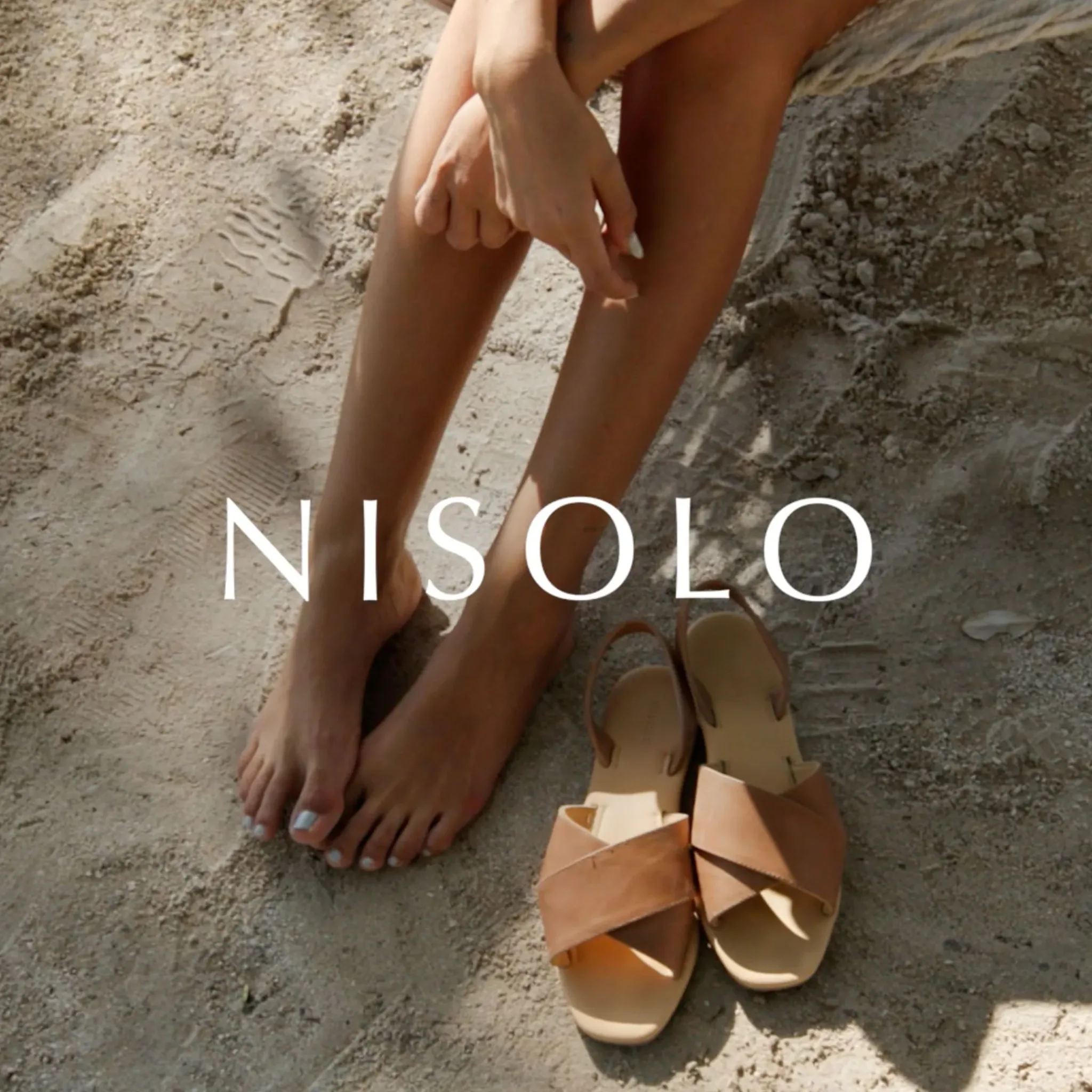 Nisolo Flats & Slip Ons-All-Day Cross Strap Sandal Black