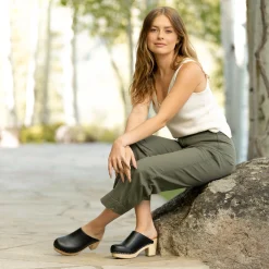 Nisolo Heels-All-Day Heeled Clog Black