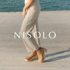 Nisolo Sandals-All-Day Open Toe Clog Brandy