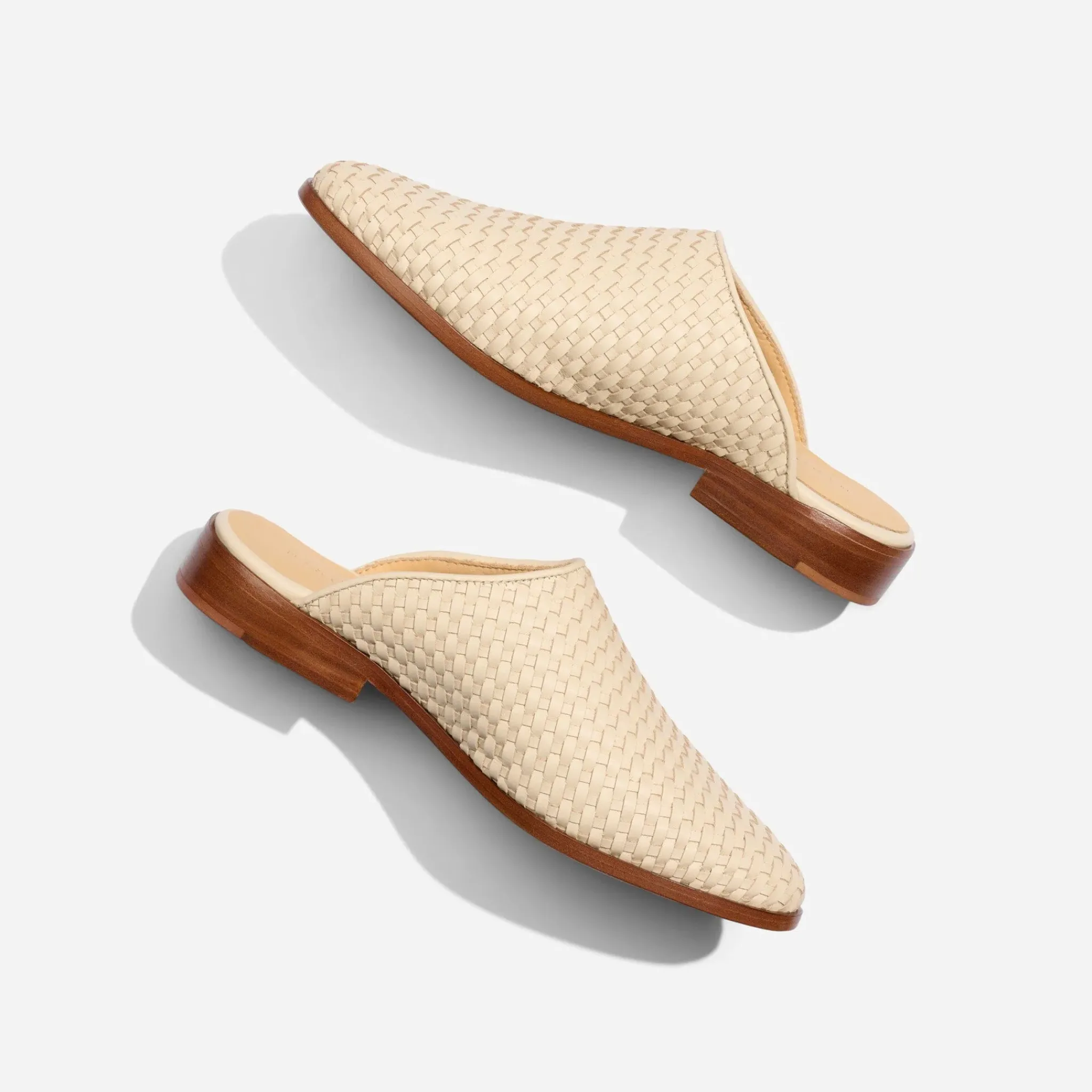 Nisolo Mules-Ama Woven Mule Woven Bone