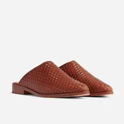 Nisolo Mules-Ama Woven Mule Woven Brandy