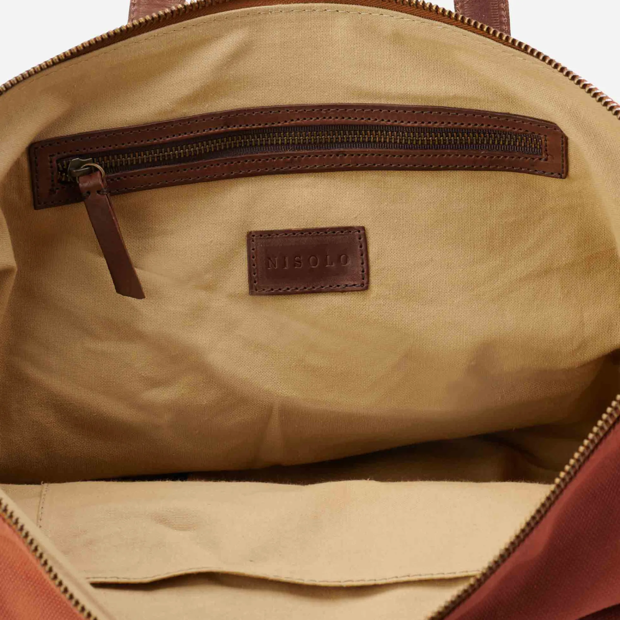 Nisolo Bags & Wallets-Canvas Weekender Amber