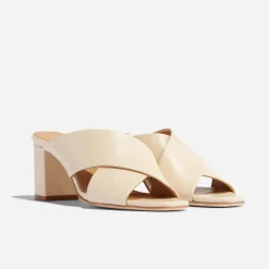 Nisolo Mules-Carina Cross Strap Mule Bone