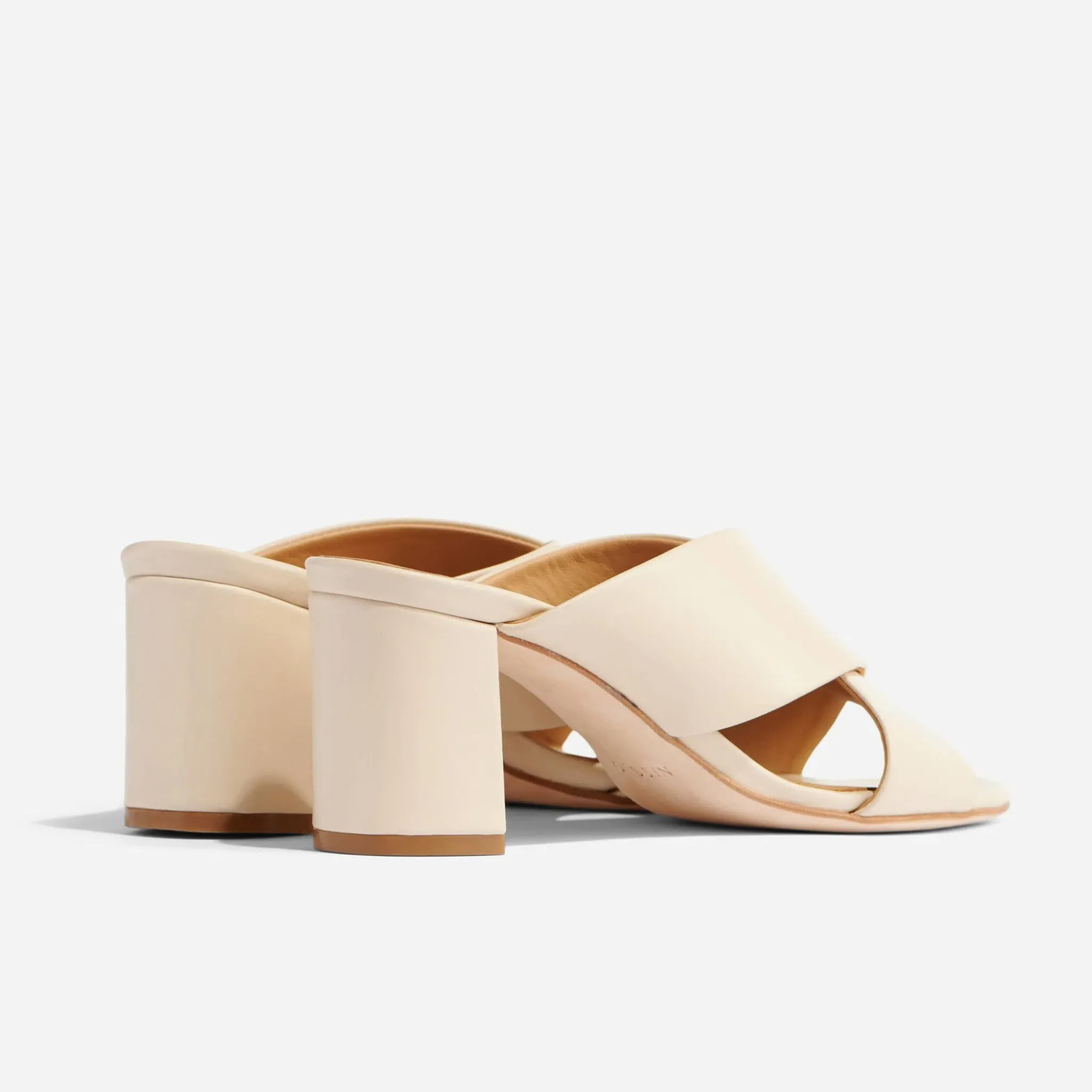 Nisolo Mules-Carina Cross Strap Mule Bone