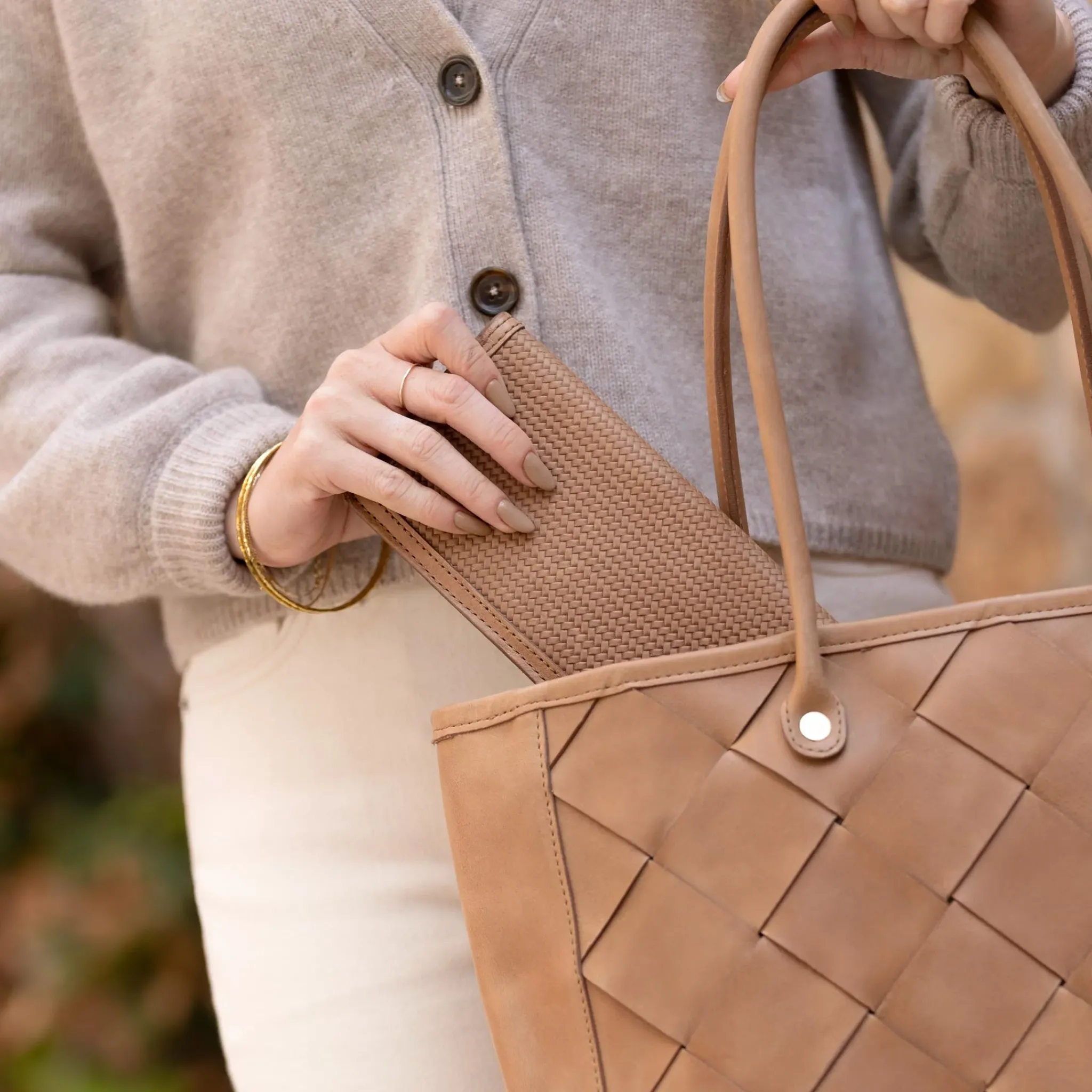 Nisolo Bags & Wallets-Carry-All Handwoven Tote Almond