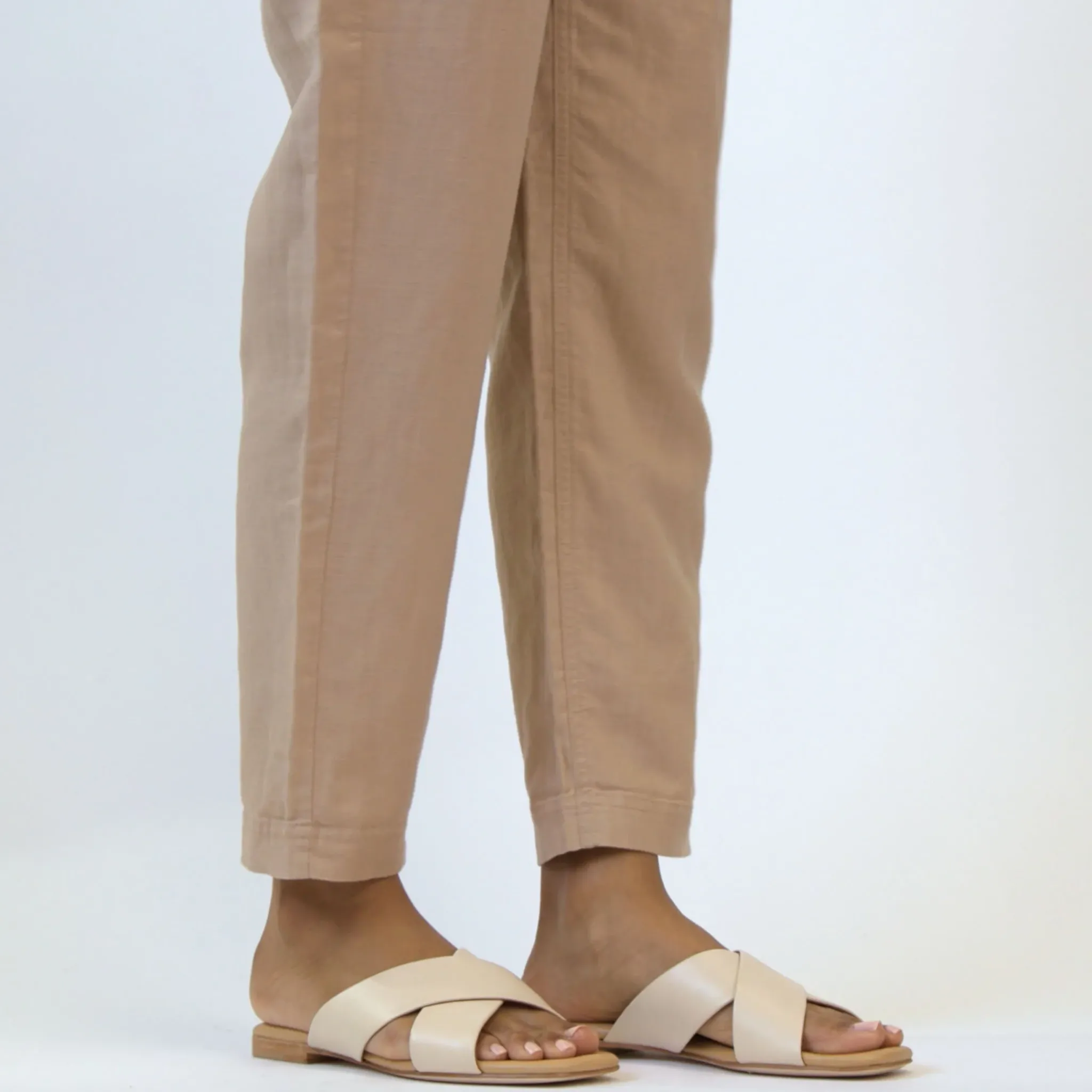 Nisolo Flats & Slip Ons-Catalina Slide Sandal Bone