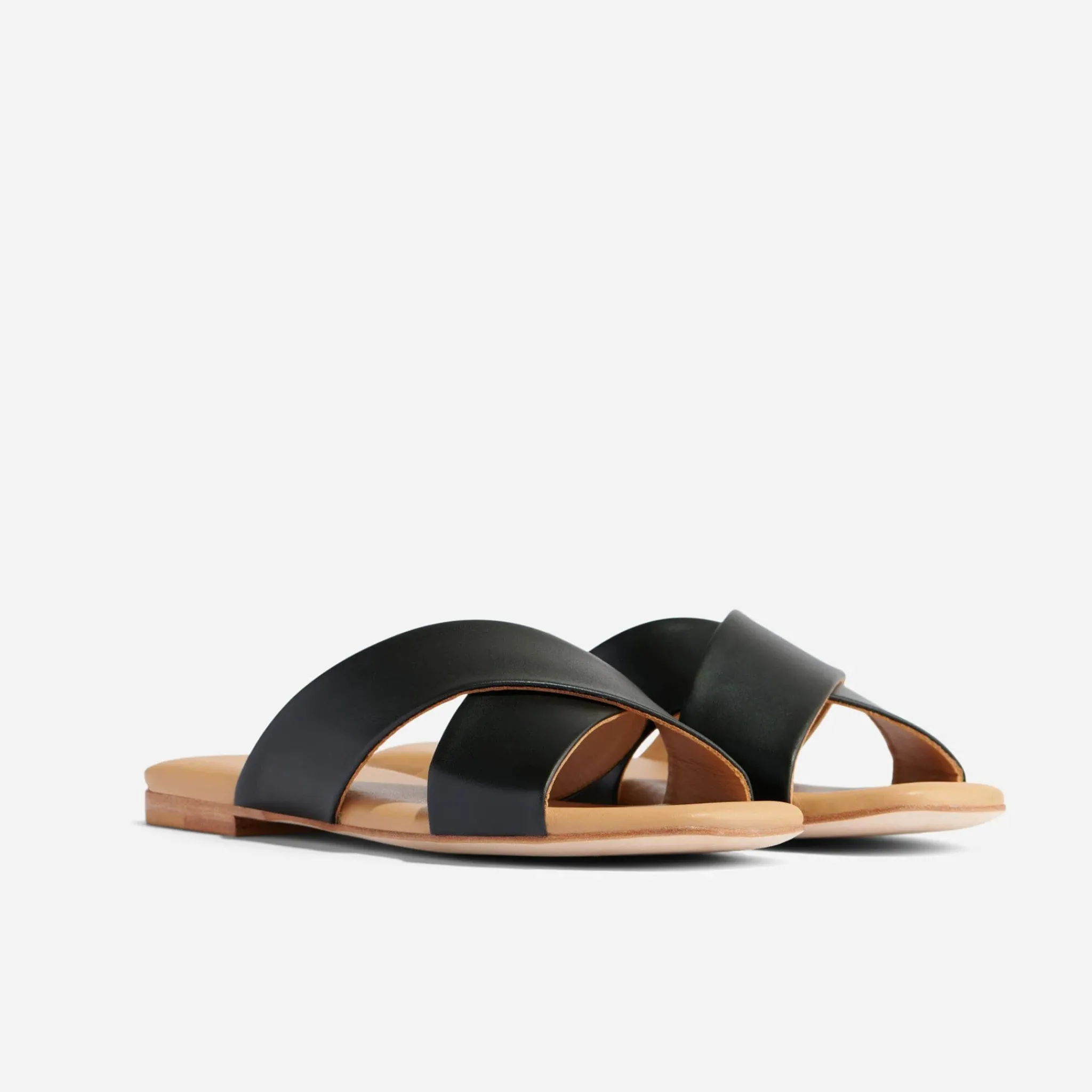 Nisolo Sandals-Catalina Slide Sandal Black