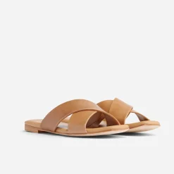Nisolo Sandals-Catalina Slide Sandal Almond