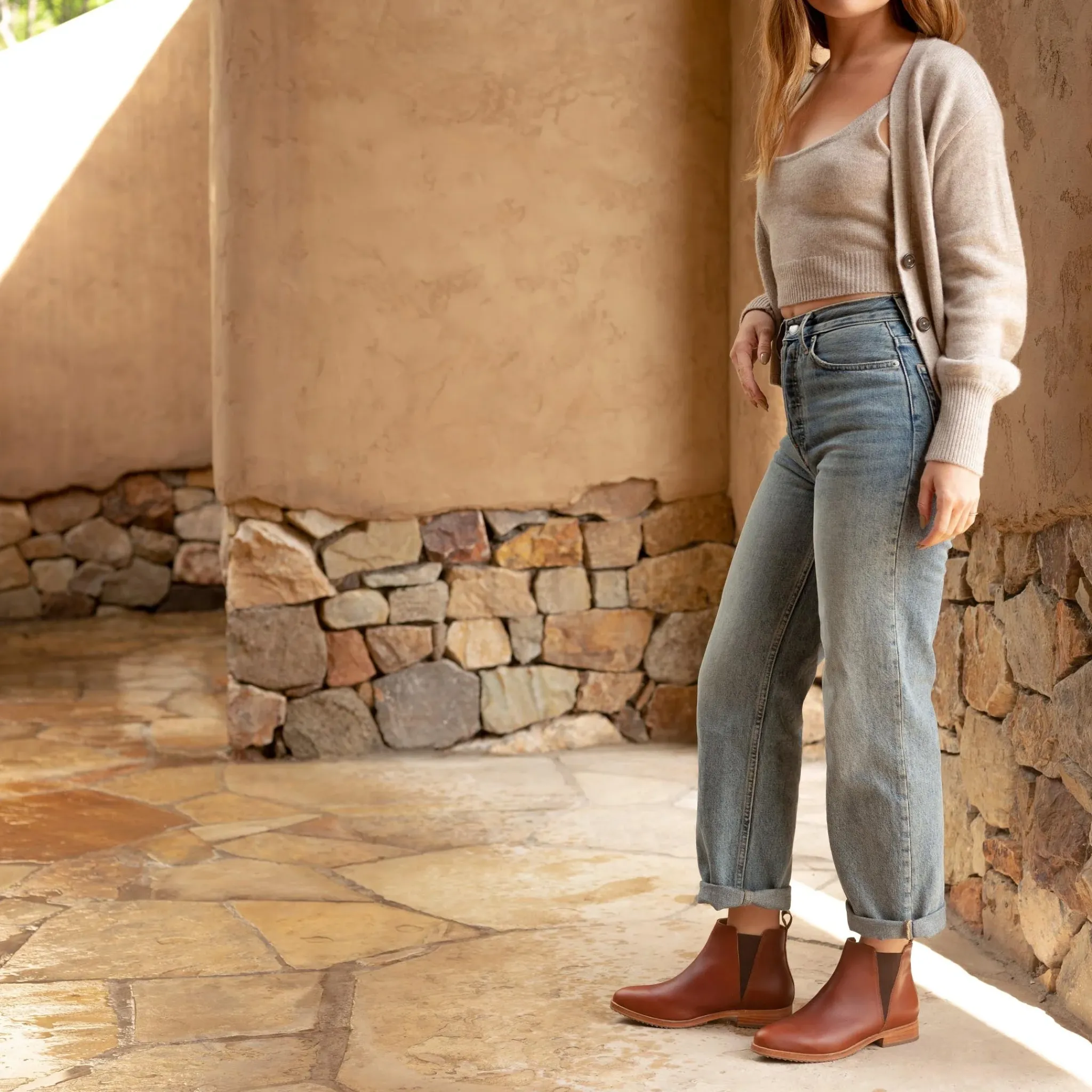 Nisolo Boots-Classic Chelsea Boot Brandy