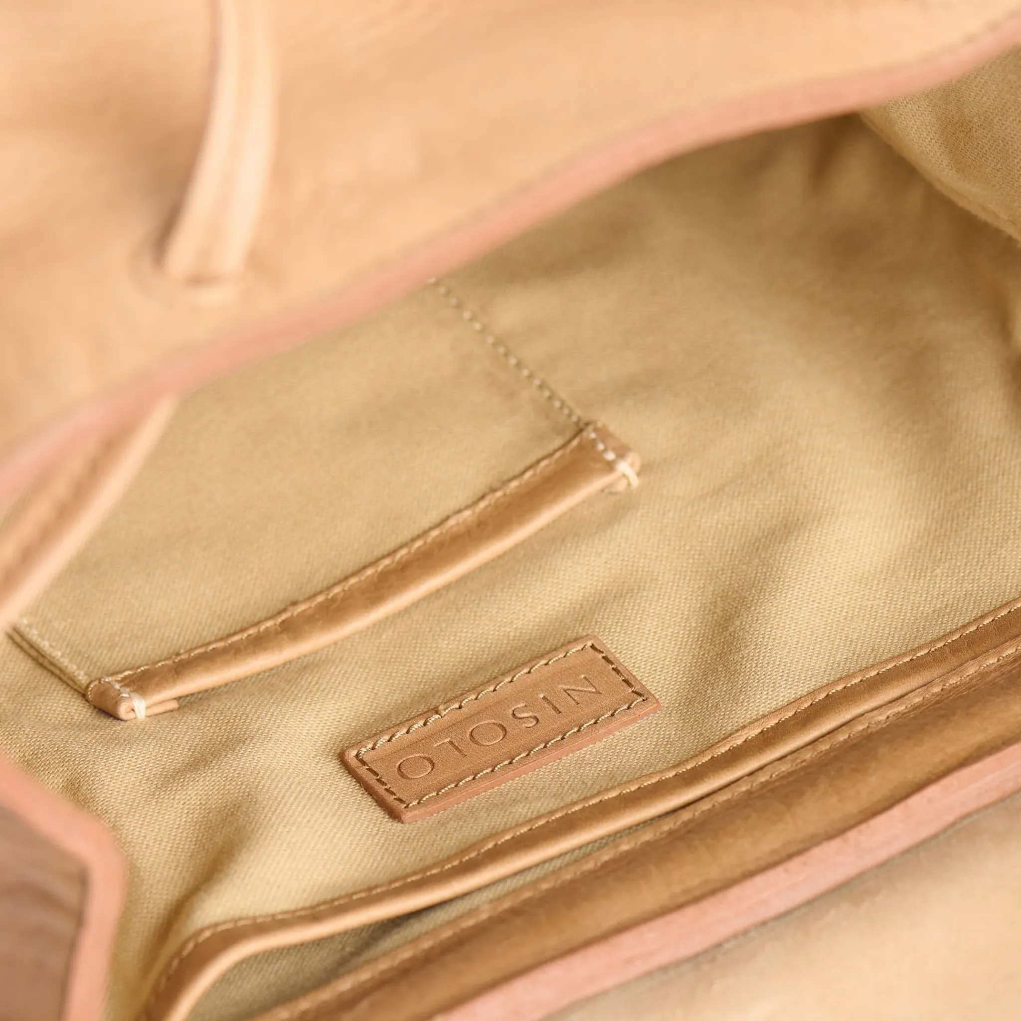 Nisolo Bags & Wallets-Daniela Drawstring Backpack Almond