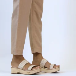 Nisolo Heels-Ellie All-Day Clog Woven Bone