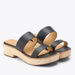 Nisolo Heels-Ellie All-Day Clog Black