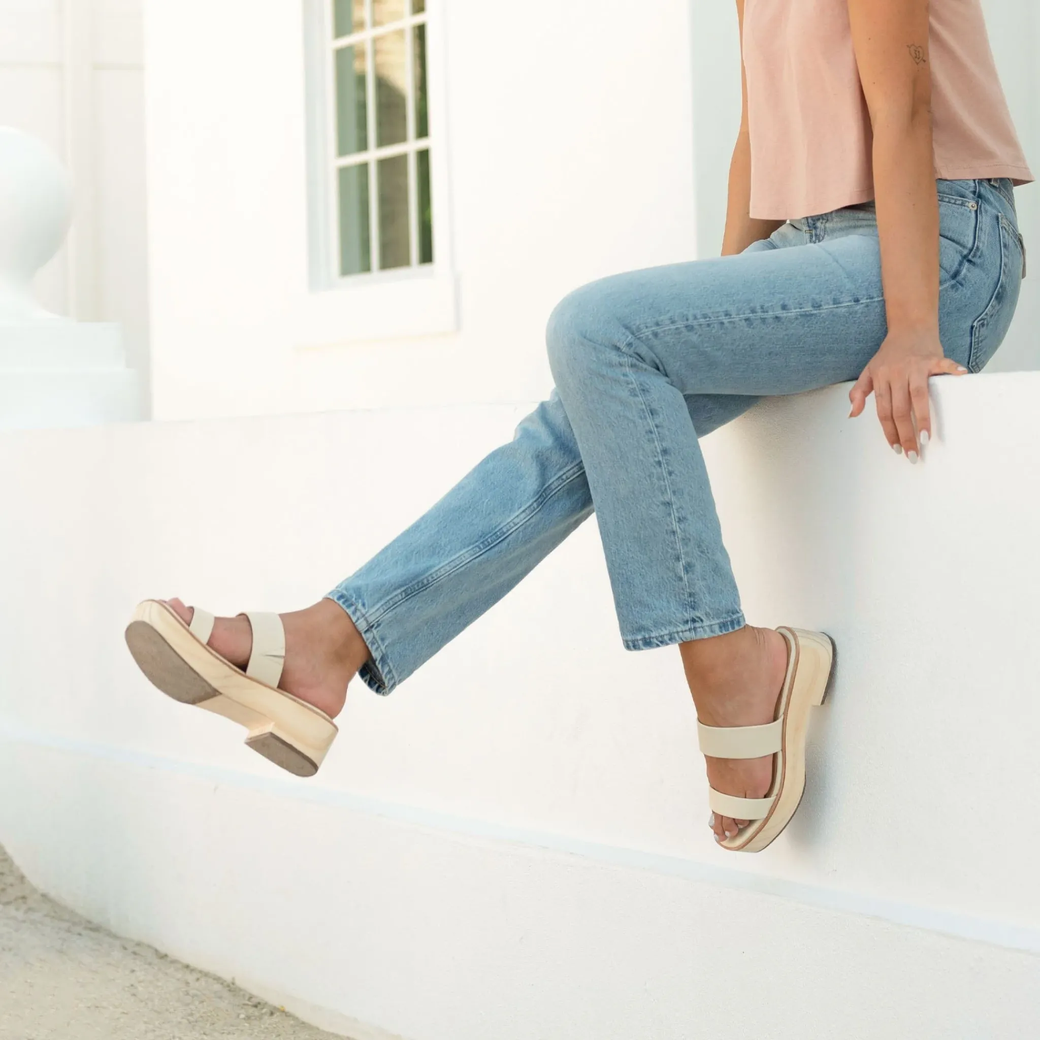 Nisolo Sandals-Ellie All-Day Clog Bone