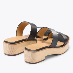 Nisolo Sandals-Ellie All-Day Clog Black