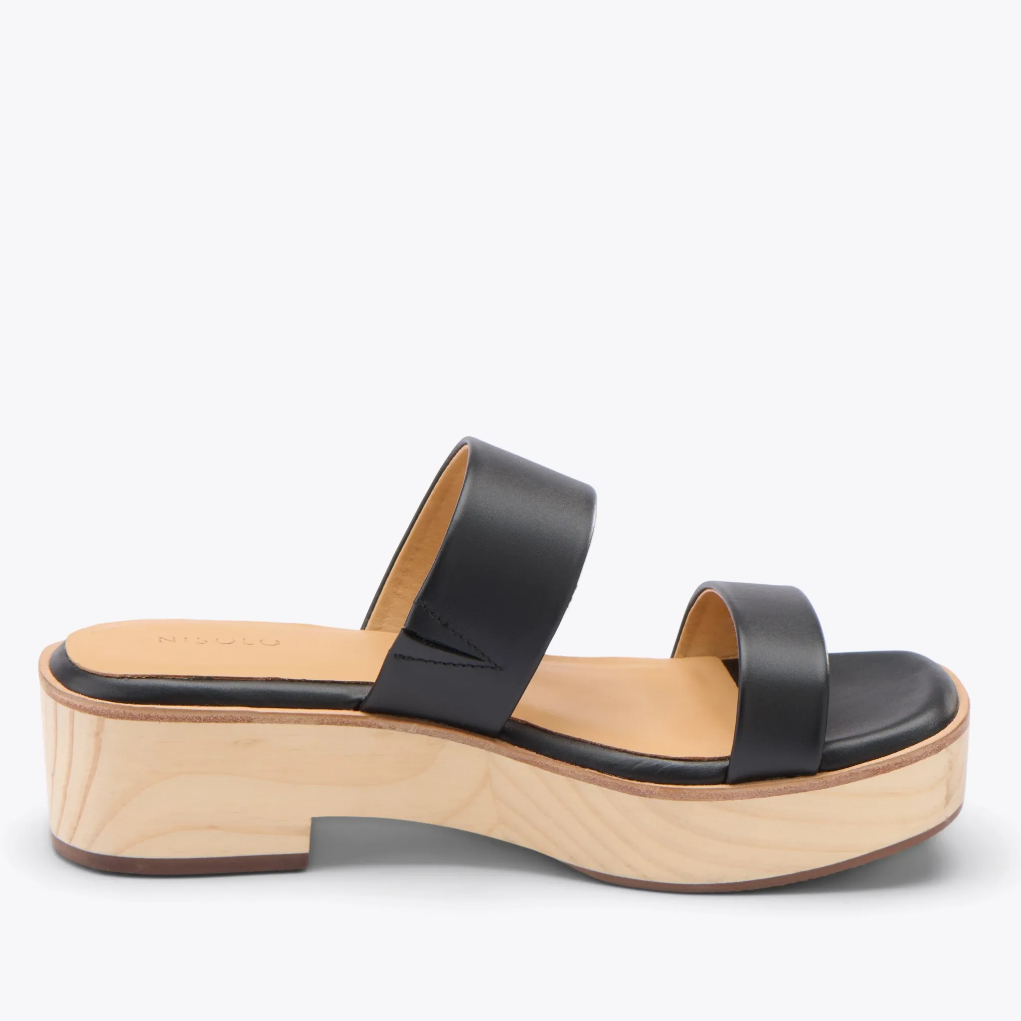Nisolo Sandals-Ellie All-Day Clog Black