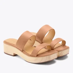 Nisolo Sandals-Ellie All-Day Clog Almond