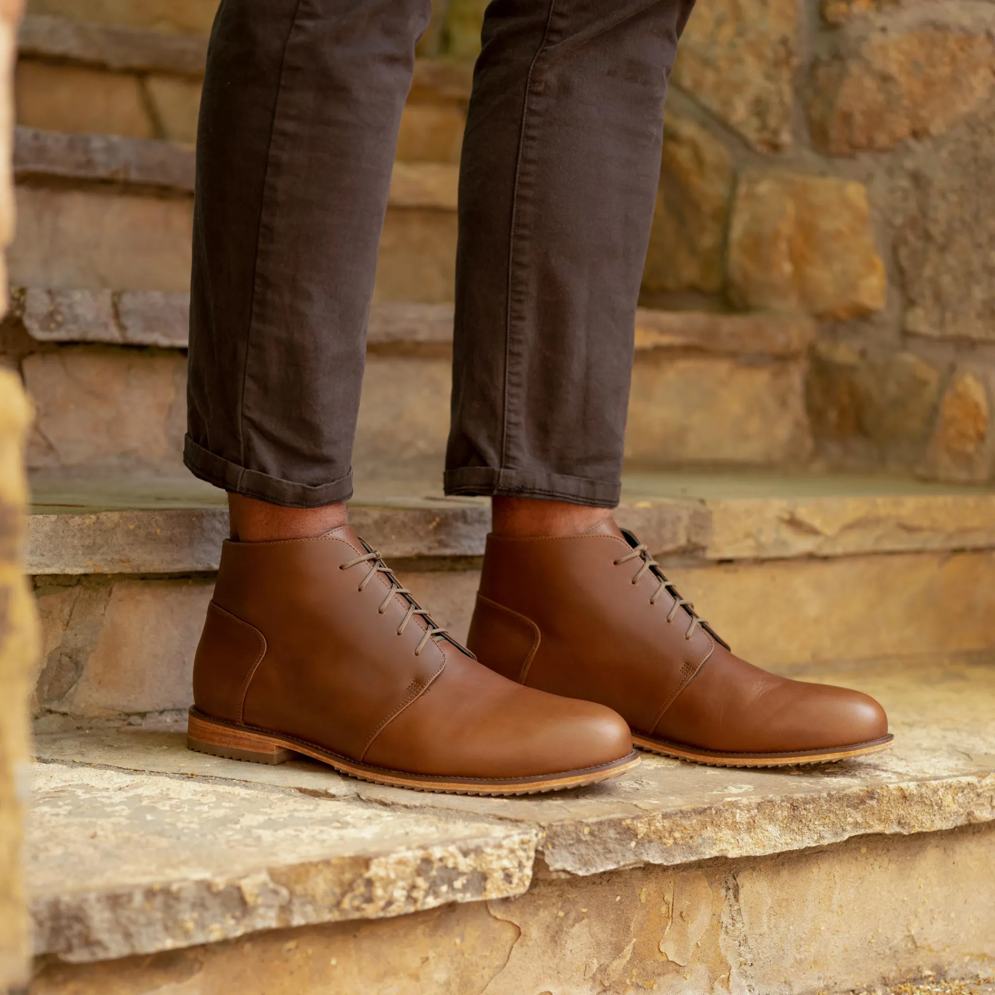 Nisolo Boots-Everyday Chukka Boot Brown