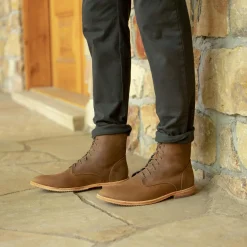 Nisolo Boots-Everyday Lace-Up Boot Tobacco