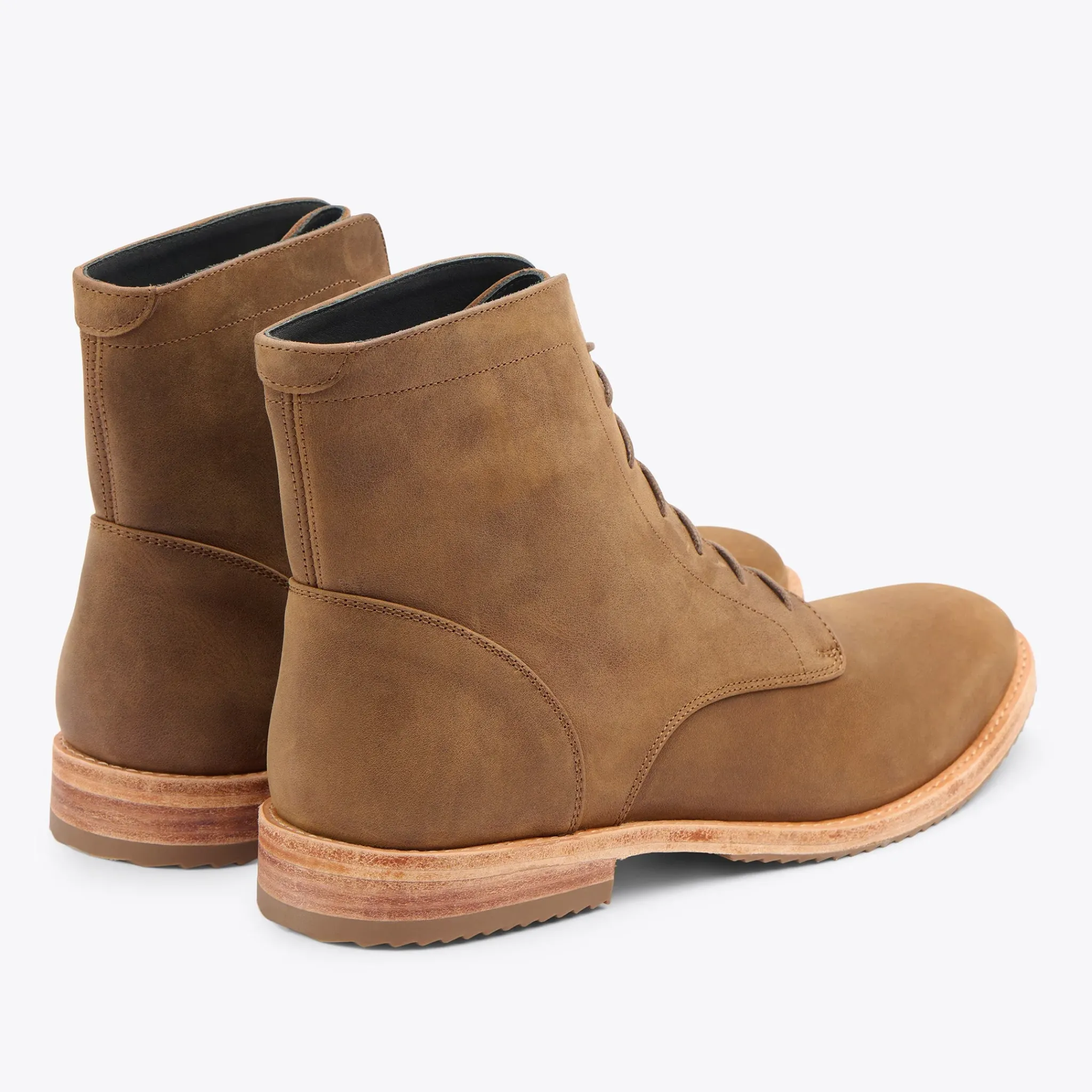 Nisolo Boots-Everyday Lace-Up Boot Tobacco