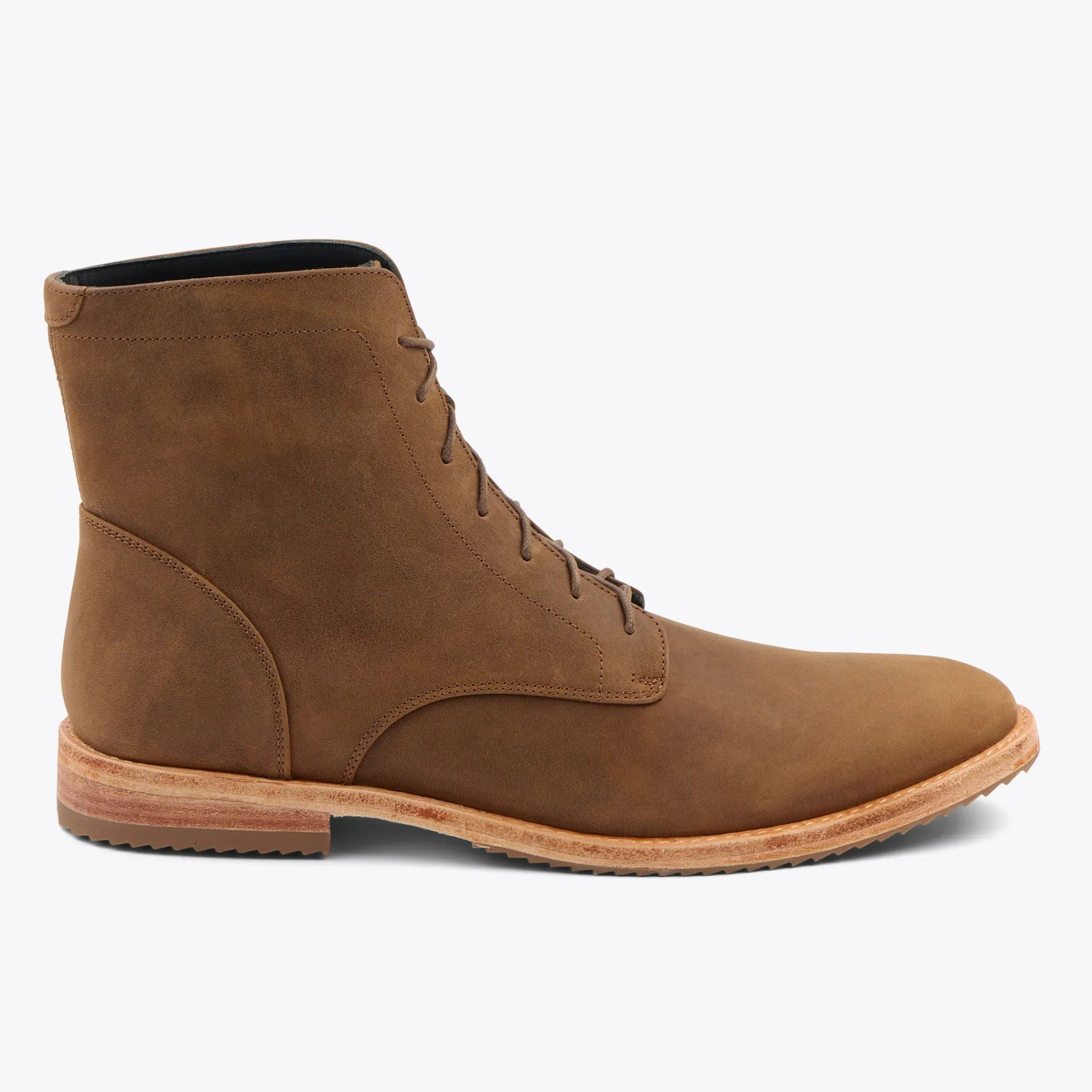 Nisolo Boots-Everyday Lace-Up Boot Tobacco