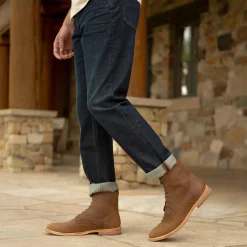 Nisolo Boots-Everyday Lace-Up Boot Tobacco