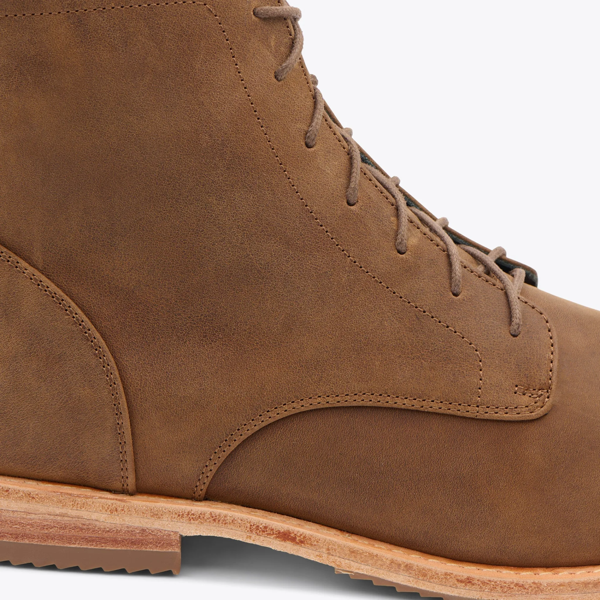 Nisolo Boots-Everyday Lace-Up Boot Tobacco