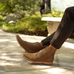 Nisolo Boots-Everyday Lace-Up Boot Tobacco