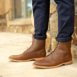 Nisolo Boots-Everyday Lace-Up Boot Brown