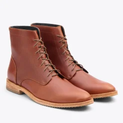 Nisolo Boots-Everyday Lace-Up Boot Brandy