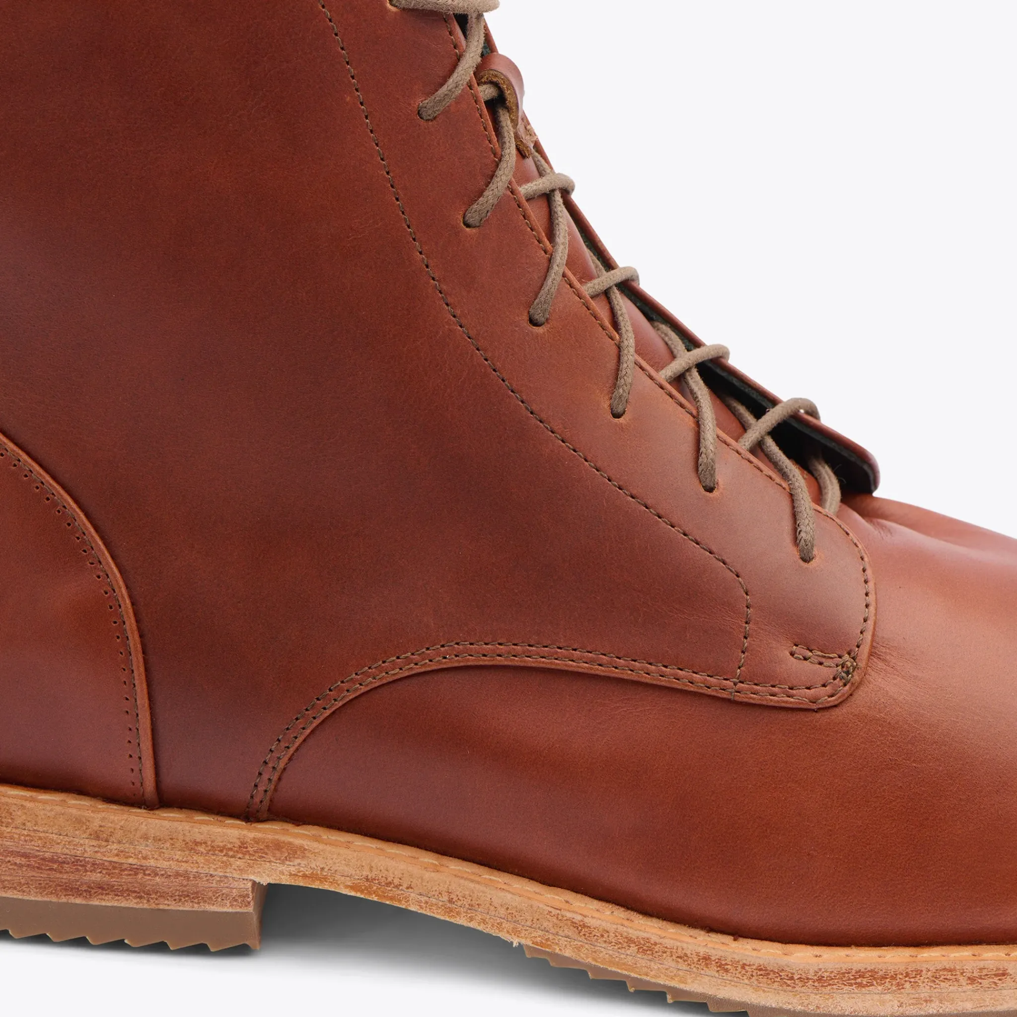 Nisolo Boots-Everyday Lace-Up Boot Brandy