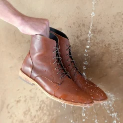 Nisolo Boots-Everyday Lace-Up Boot Brandy