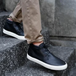 Nisolo Sneakers-Everyday Mid Top Sneaker Black