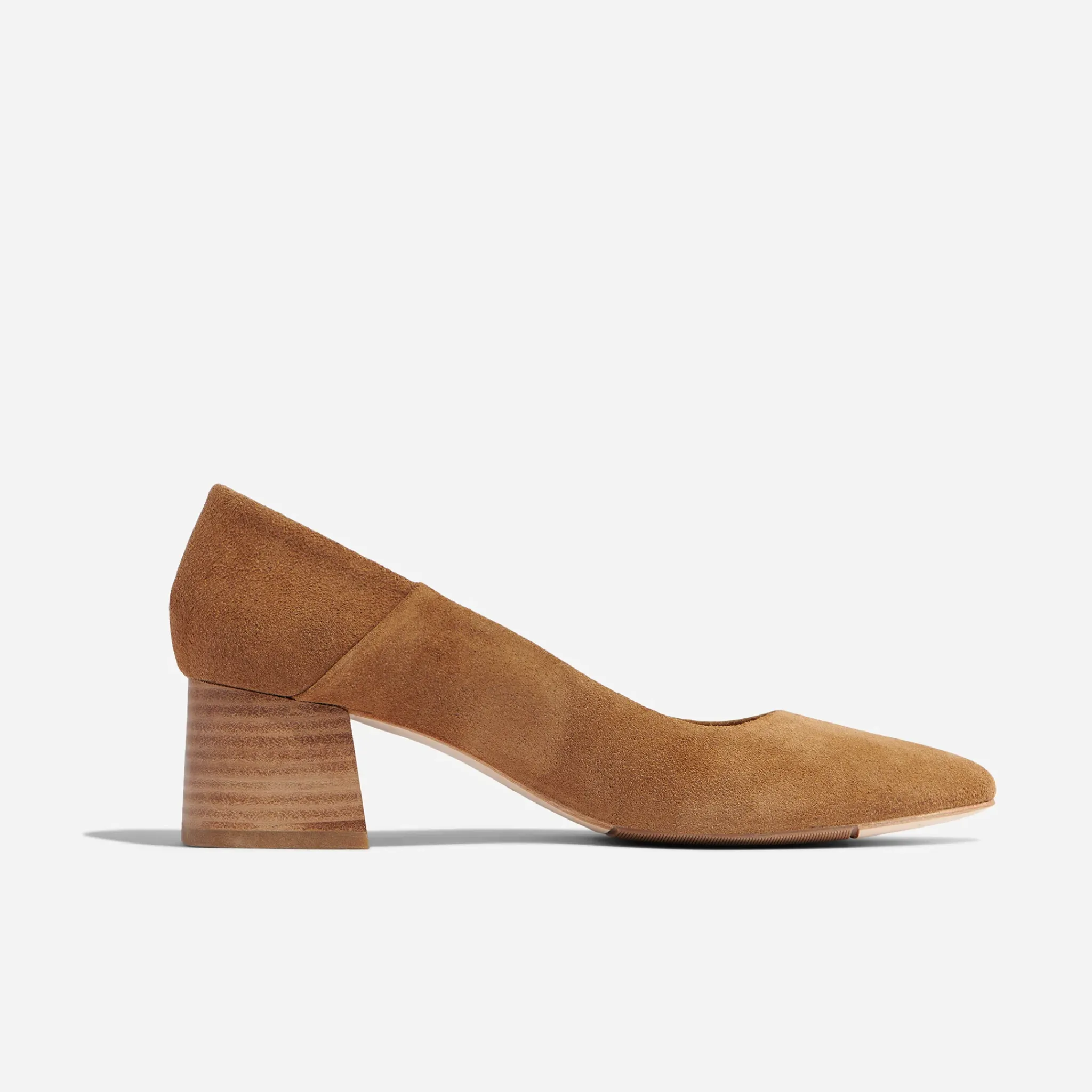 Nisolo Heels-Fiorela Go-To Mid Heel Taupe Suede