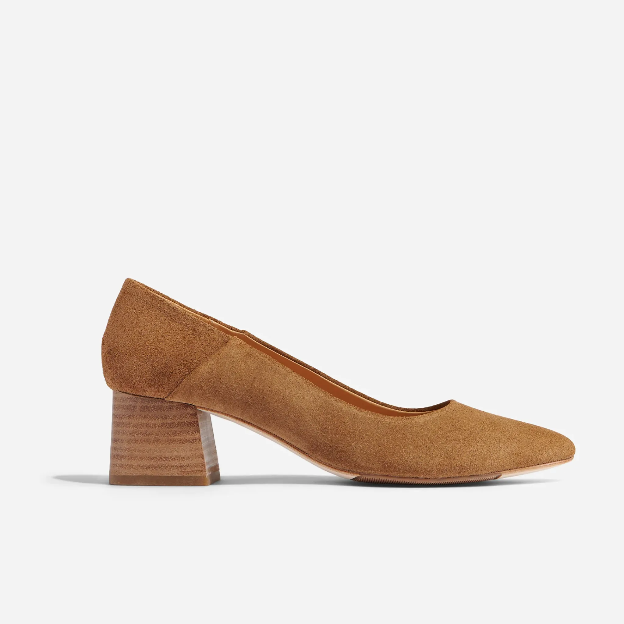 Nisolo Heels-Fiorela Go-To Mid Heel Taupe Suede