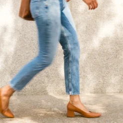 Nisolo Heels-Fiorela Go-To Mid Heel Caramel