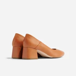 Nisolo Heels-Fiorela Go-To Mid Heel Caramel