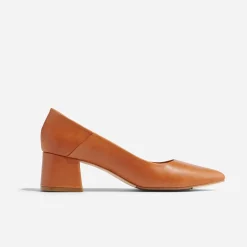 Nisolo Heels-Fiorela Go-To Mid Heel Caramel