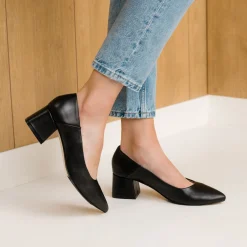 Nisolo Heels-Fiorela Go-To Mid Heel Black